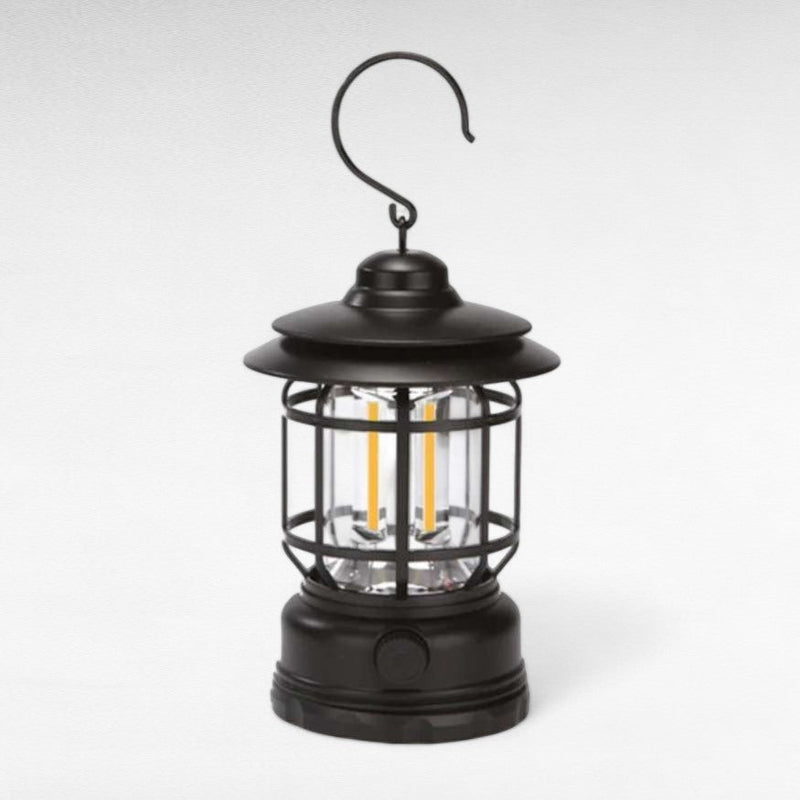 Rechargeable Camping Lantern with Dimmable LED and Vintage Design