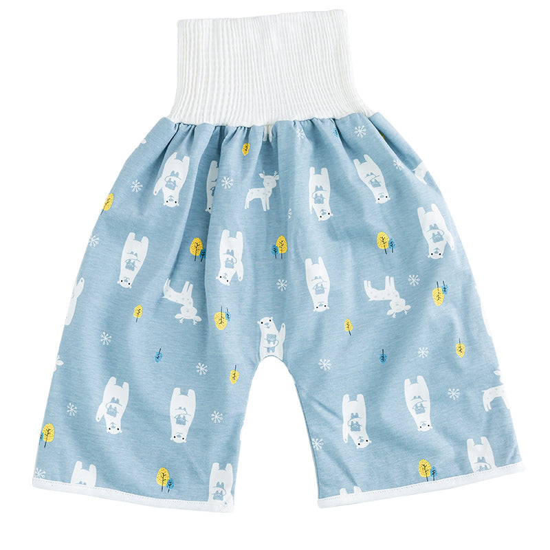 Reusable Toddler Potty-Training Shorts and Skirts with Stretch Waist