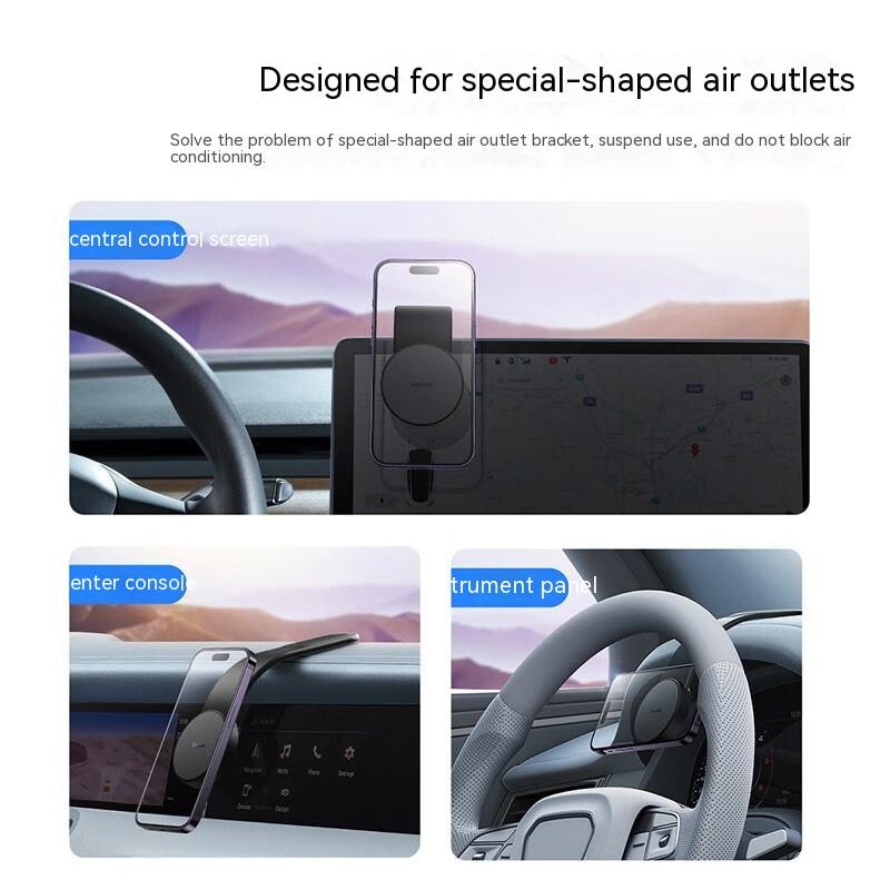 CO2 Bendable Magnetic Car Phone Holder with Adjustable Dashboard Mount