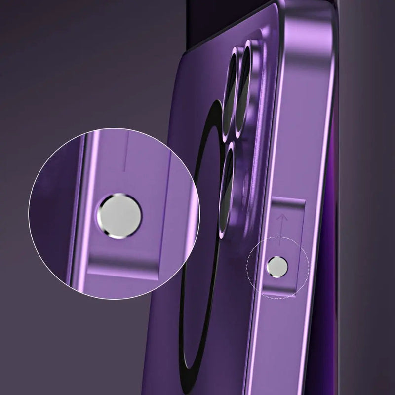 Magnetic Metal Phone Case for iPhone with Slim and Protective Design