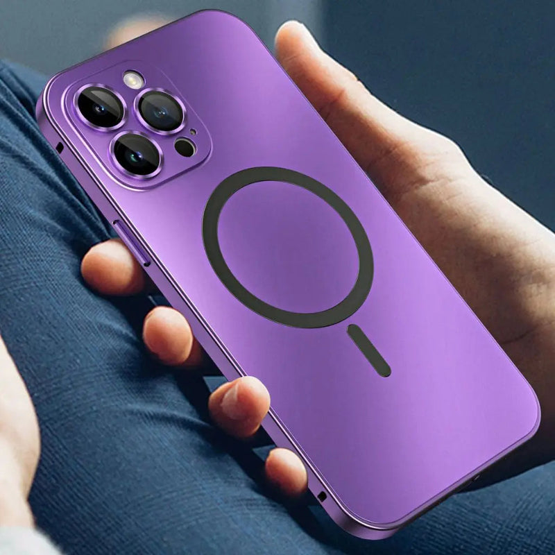 Magnetic Metal Phone Case for iPhone with Slim and Protective Design
