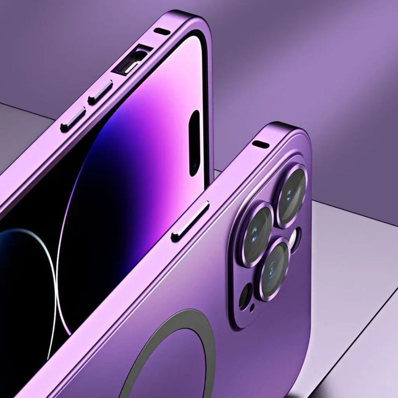 Magnetic Metal Phone Case for iPhone with Slim and Protective Design
