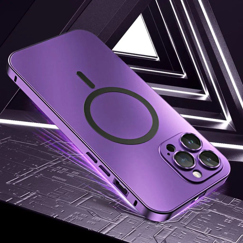 Magnetic Metal Phone Case for iPhone with Slim and Protective Design