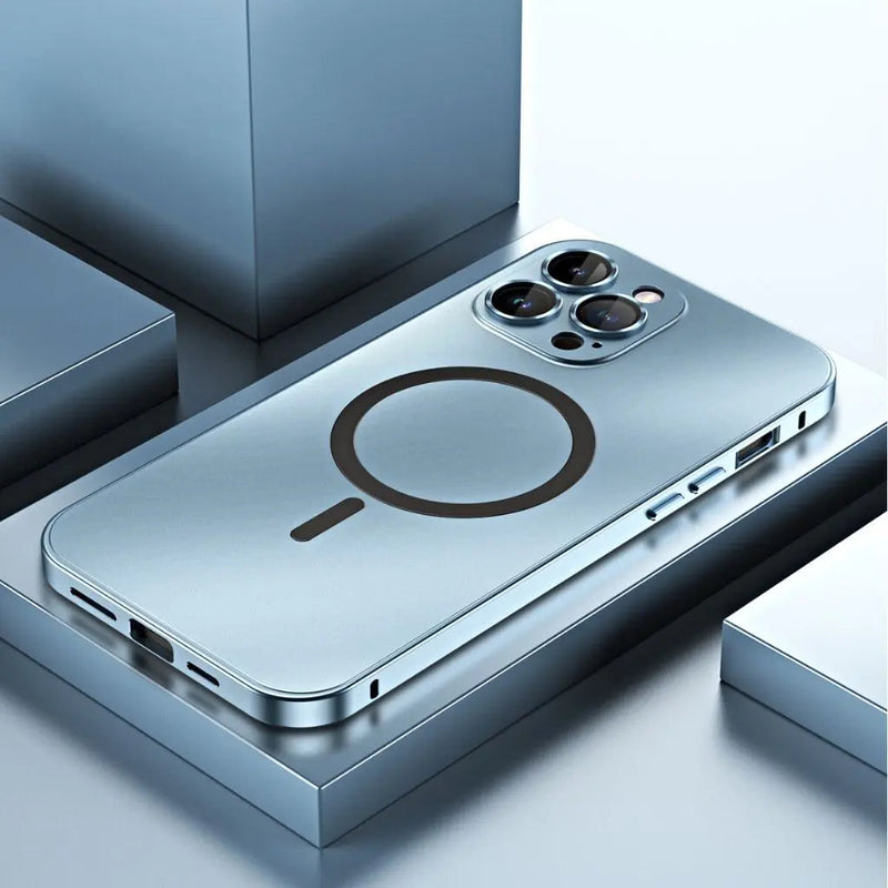 Magnetic Metal Phone Case for iPhone with Slim and Protective Design