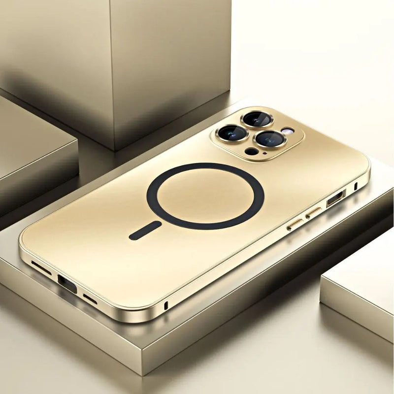 Magnetic Metal Phone Case for iPhone with Slim and Protective Design