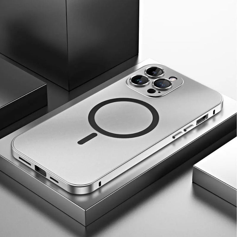 Magnetic Metal Phone Case for iPhone with Slim and Protective Design