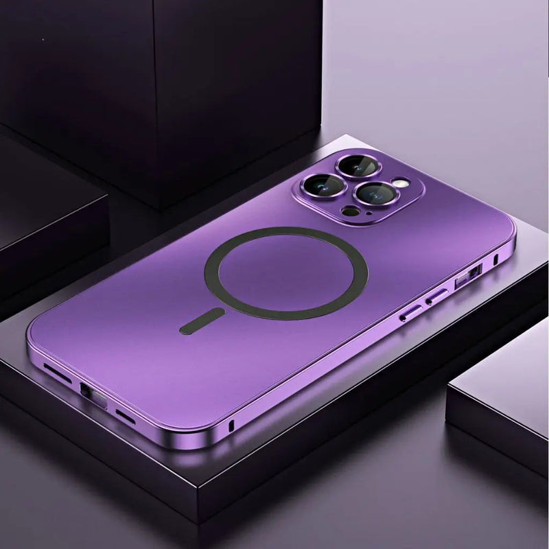 Magnetic Metal Phone Case for iPhone with Slim and Protective Design