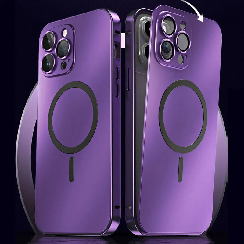 Magnetic Metal Phone Case for iPhone with Slim and Protective Design