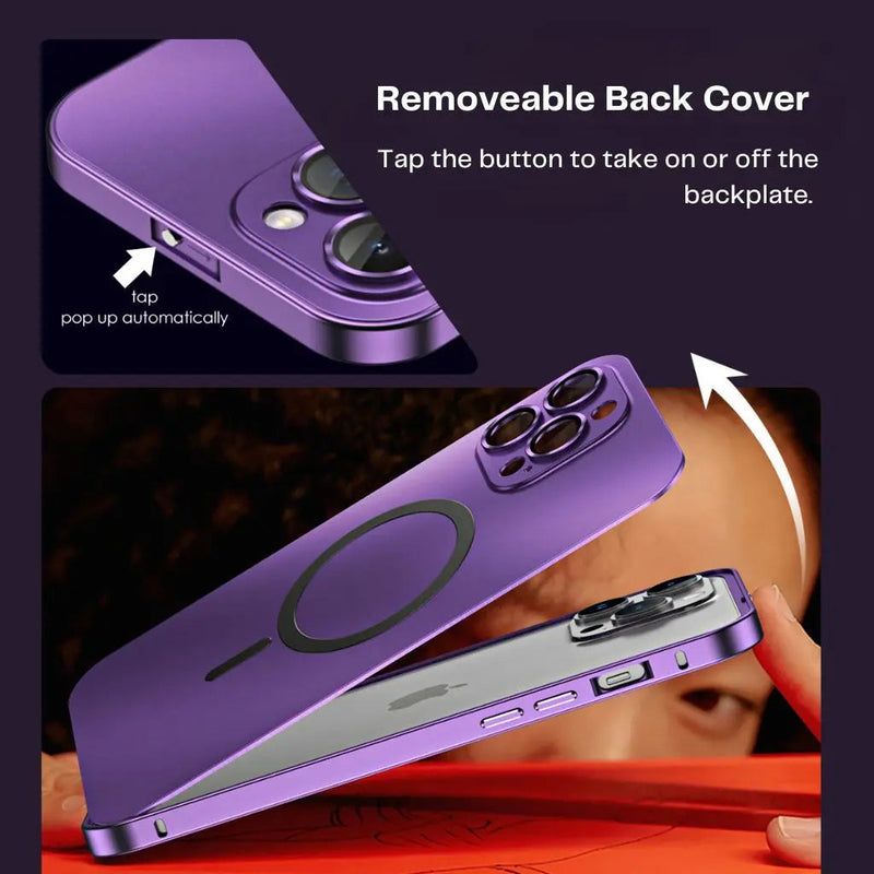 Magnetic Metal Phone Case for iPhone with Slim and Protective Design
