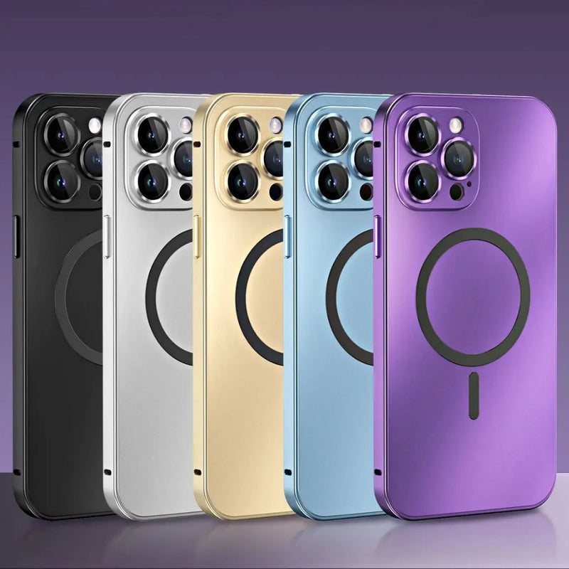 Magnetic Metal Phone Case for iPhone with Slim and Protective Design