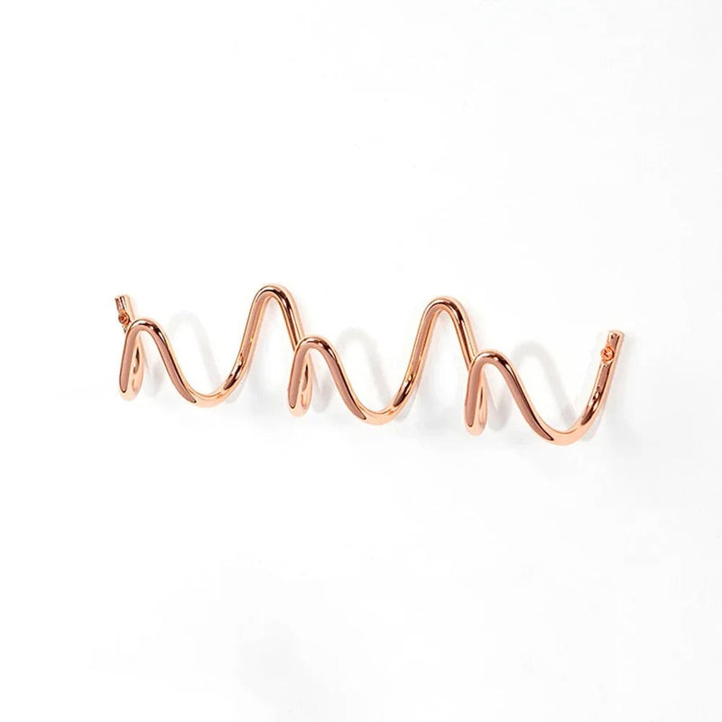 Modern Wavy Wall Coat Rack – Stylish Wall Coat Rack with Multiple Hooks