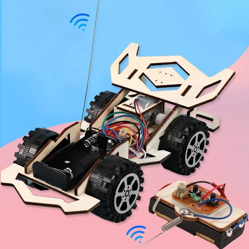 DIY Wooden Remote Control Car Building Kit for Kids