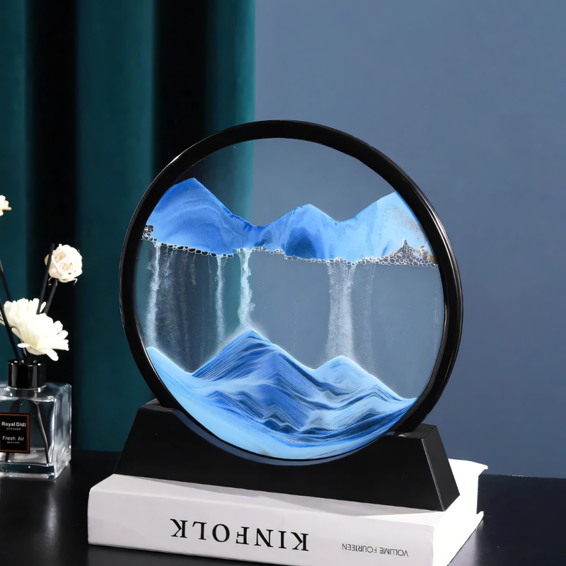 Circular Flowing Sand Landscape Decorative Art
