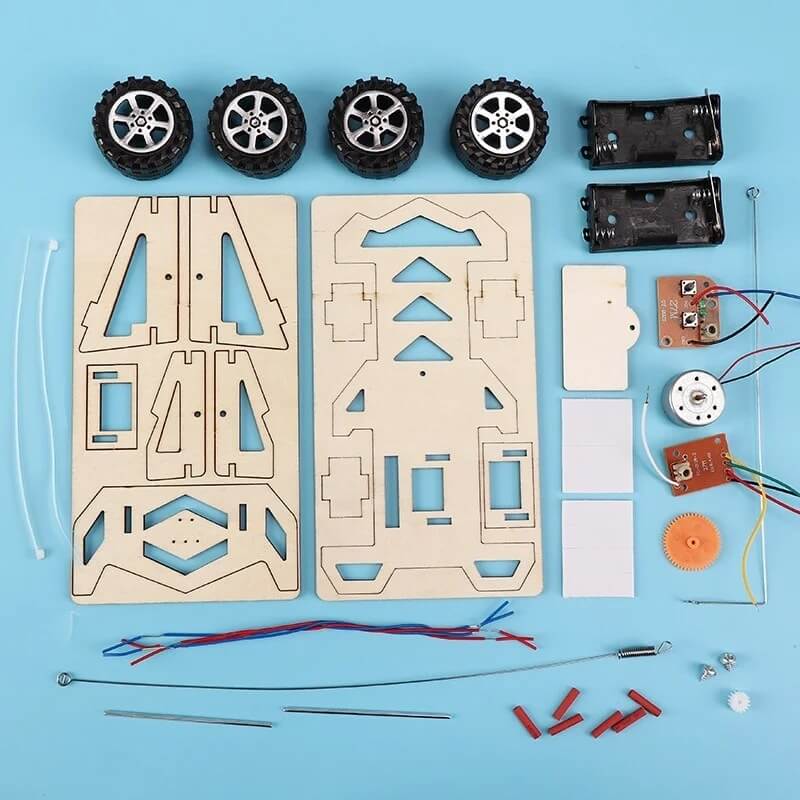 DIY Wooden Remote Control Car Building Kit for Kids
