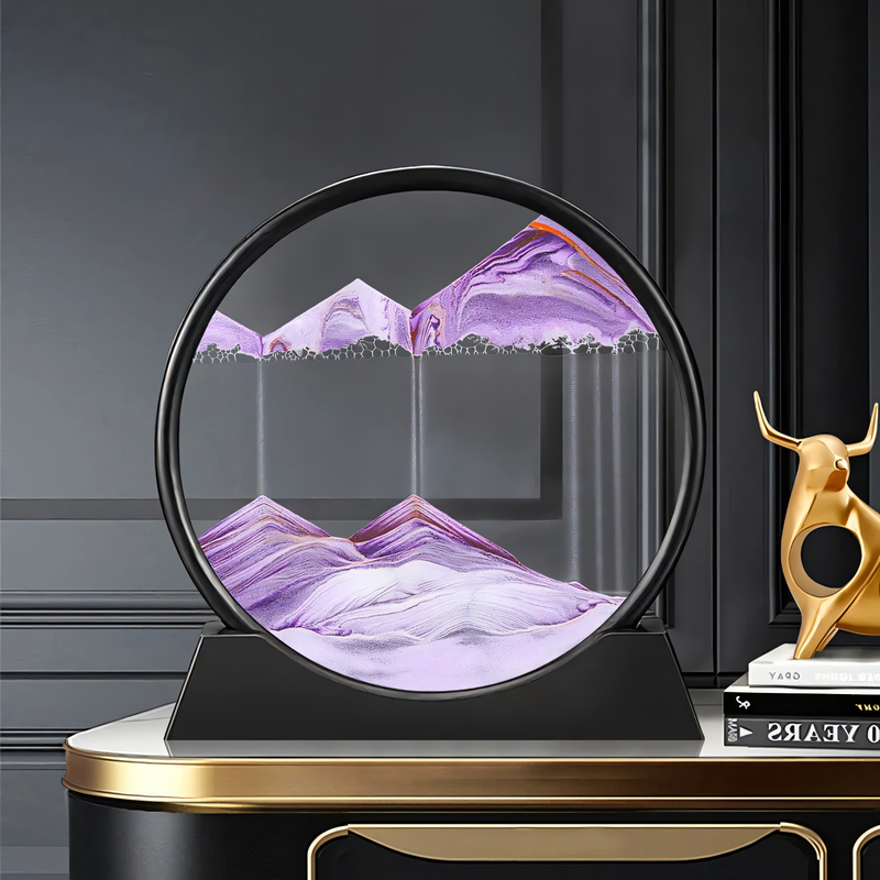 Circular Flowing Sand Landscape Decorative Art
