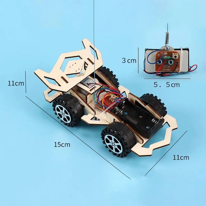 DIY Wooden Remote Control Car Building Kit for Kids