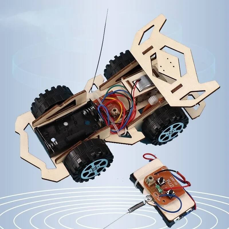 DIY Wooden Remote Control Car Building Kit for Kids