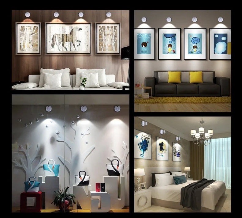 Wireless LED Spot Lighting – Dimming Function with Remote Control and Flexibility