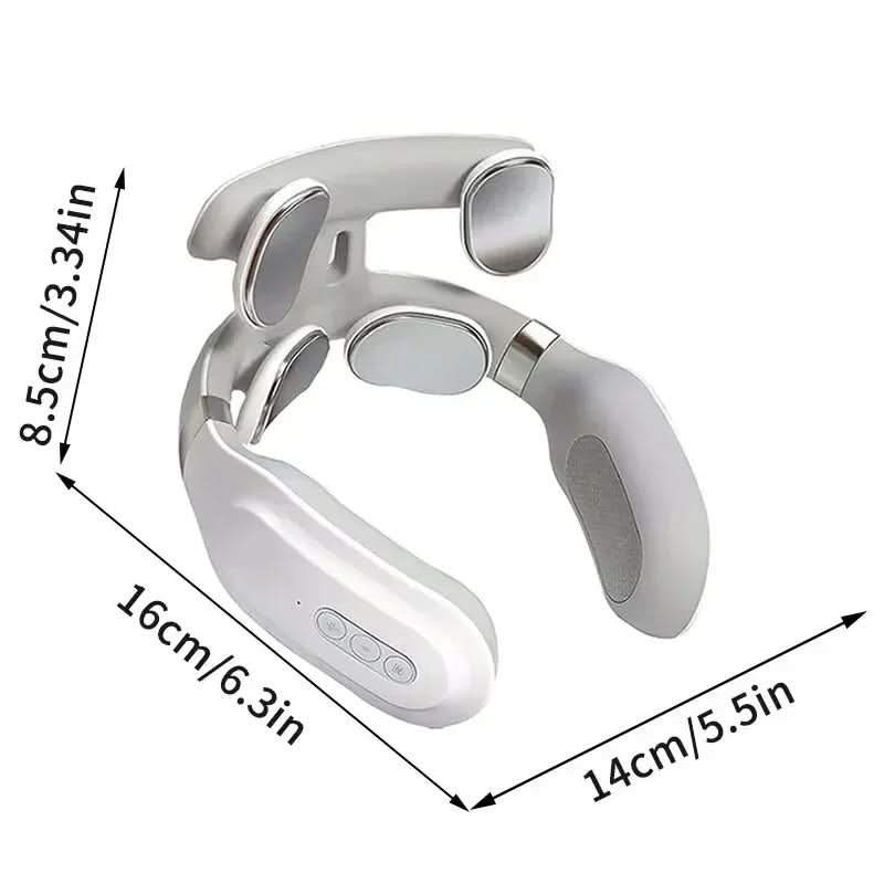 Smart TENS Neck Massager with Heat and Vibration for Everyday Relaxation