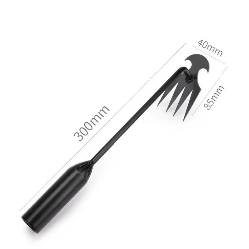Four-Claw Manganese Steel Weeding Tool for Garden Beds and Soil Care