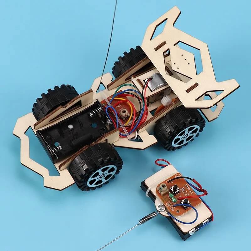 DIY Wooden Remote Control Car Building Kit for Kids