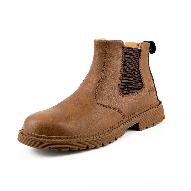 Waterproof Safety Shoes for Men with Steel Toe – Slip-Resistant Work Shoes for Construction and Industry
