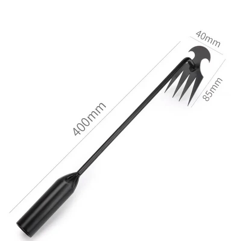 Four-Claw Manganese Steel Weeding Tool for Garden Beds and Soil Care