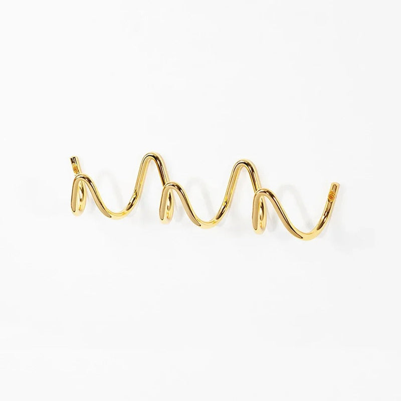 Modern Wavy Wall Coat Rack – Stylish Wall Coat Rack with Multiple Hooks