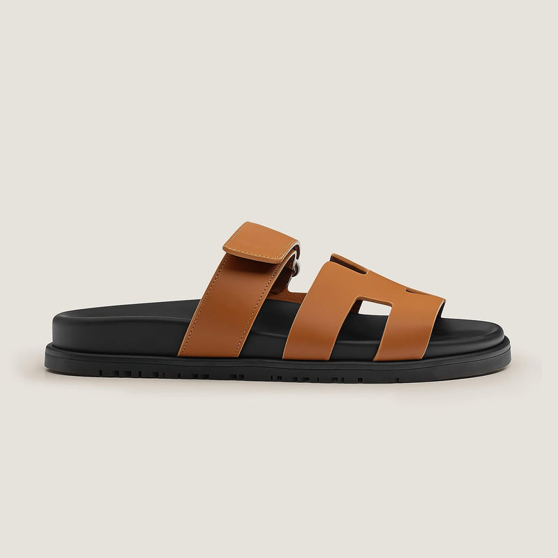 Elegant Leather Strap Sandals – Comfort Meets Chic