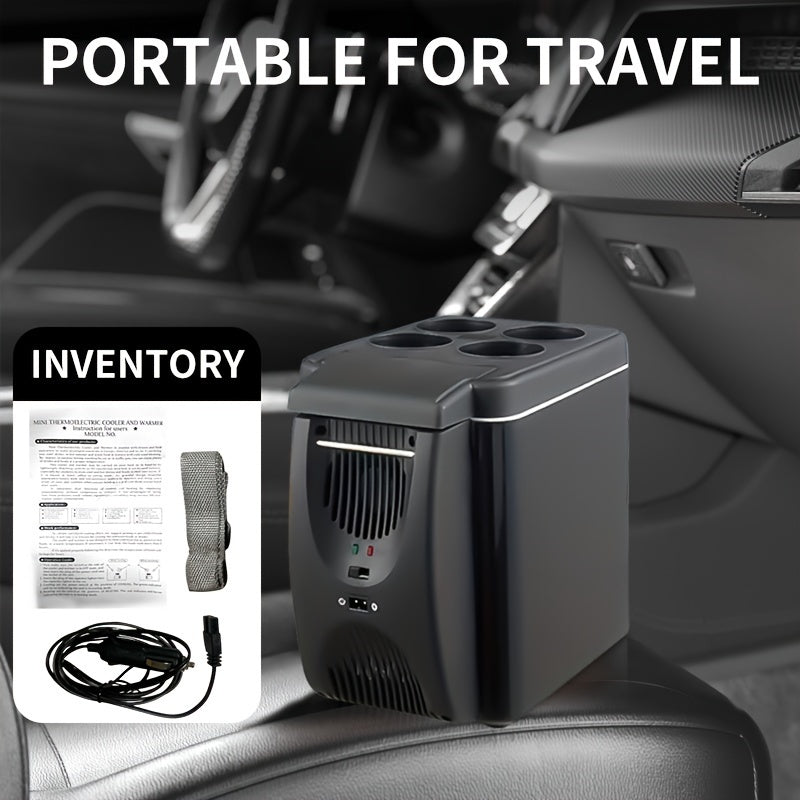 Portable 6 Litre Mini Fridge for Car Travel and Camping