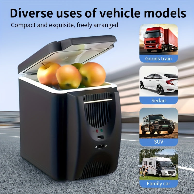 Portable 6 Litre Mini Fridge for Car Travel and Camping