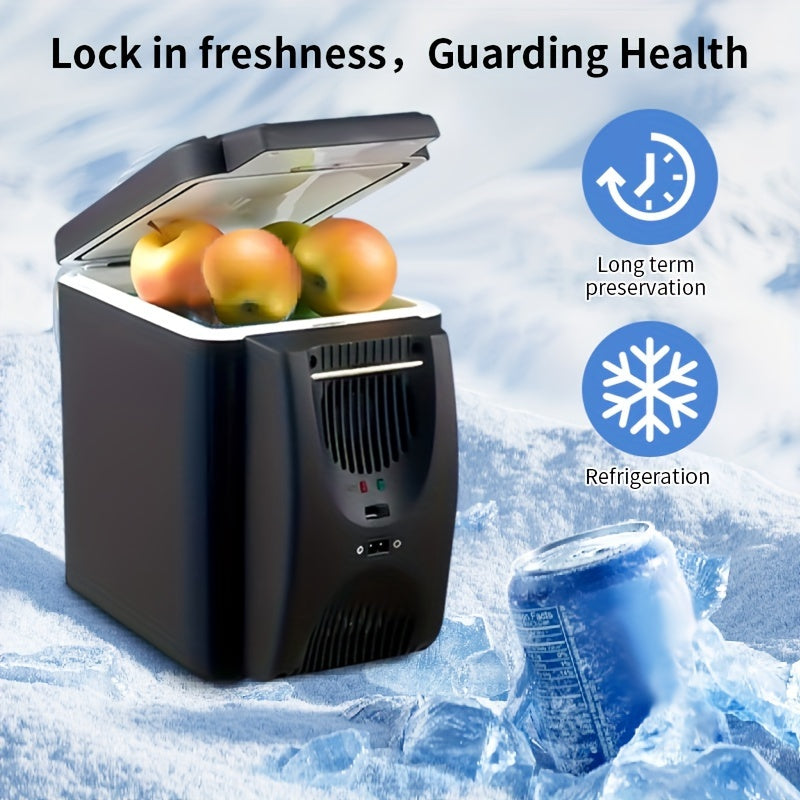 Portable 6 Litre Mini Fridge for Car Travel and Camping