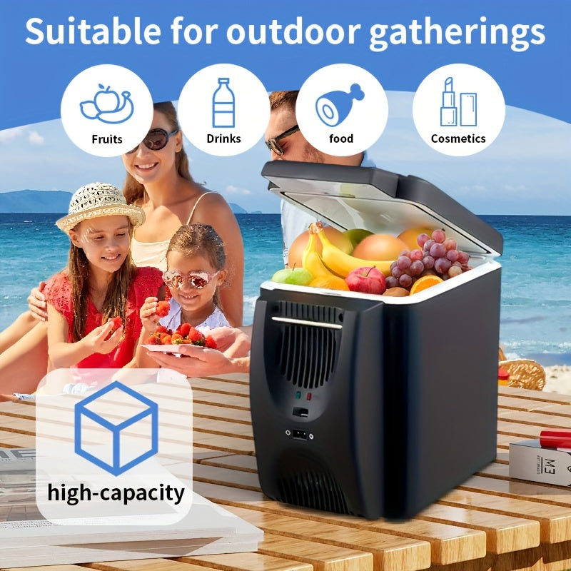 Portable 6 Litre Mini Fridge for Car Travel and Camping