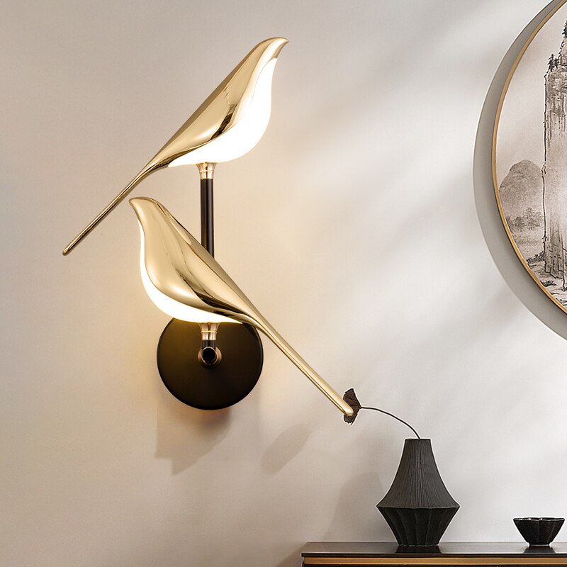 Double Bird LED Wall Light with Adjustable Magnetic Design