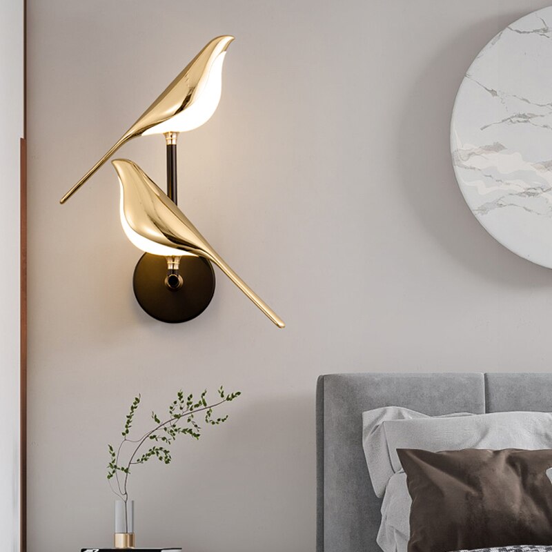 Double Bird LED Wall Light with Adjustable Magnetic Design