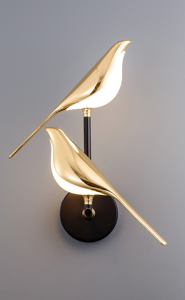 Double Bird LED Wall Light with Adjustable Magnetic Design