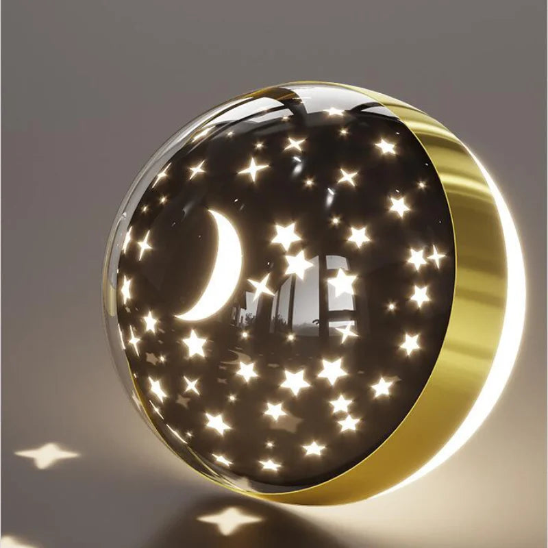 Children’s Celestial LED Wall Light with Star & Moon Projection