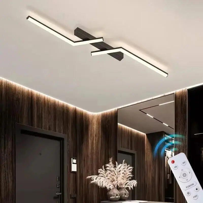 Modern LED Ceiling Light with Sleek Linear Design for Stylish Illumination