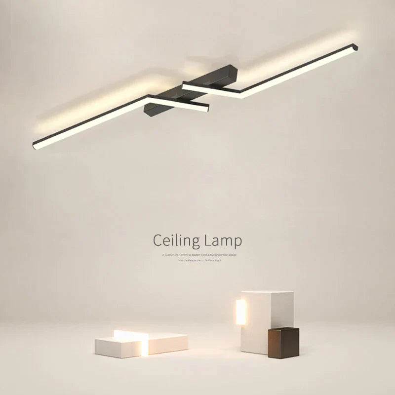 Modern LED Ceiling Light with Sleek Linear Design for Stylish Illumination