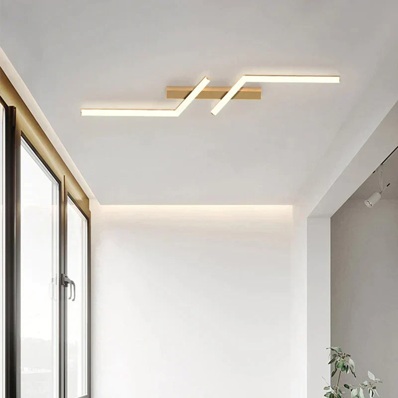 Modern LED Ceiling Light with Sleek Linear Design for Stylish Illumination