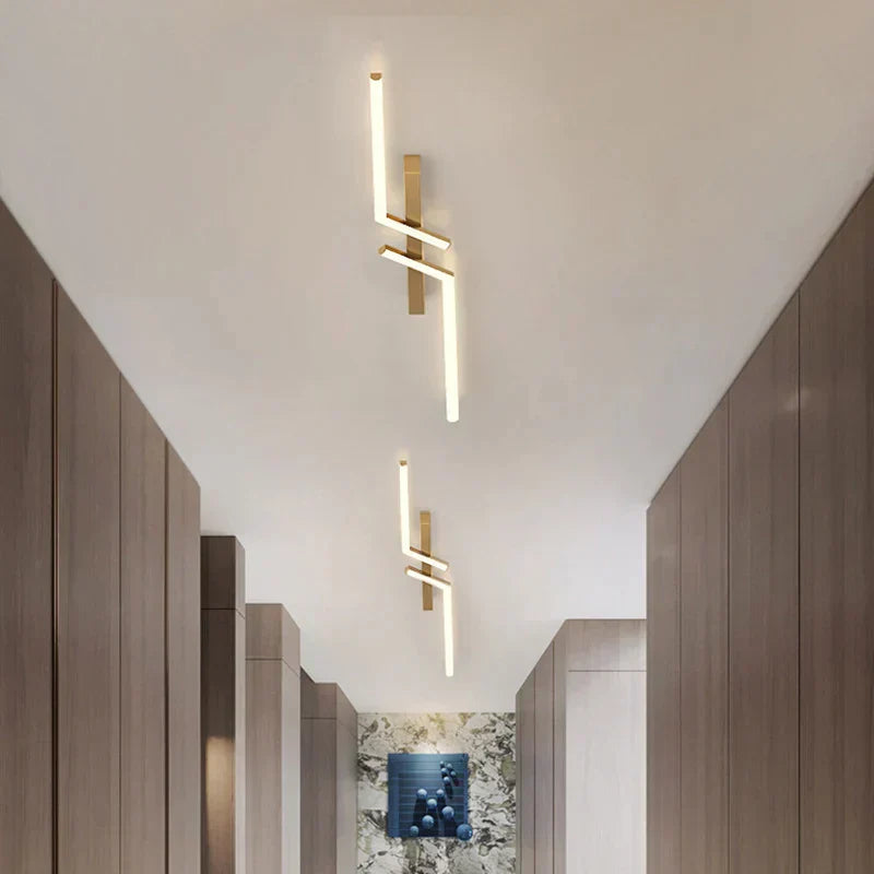 Modern LED Ceiling Light with Sleek Linear Design for Stylish Illumination