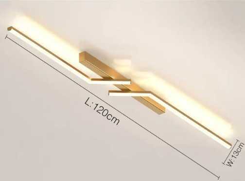 Modern LED Ceiling Light with Sleek Linear Design for Stylish Illumination