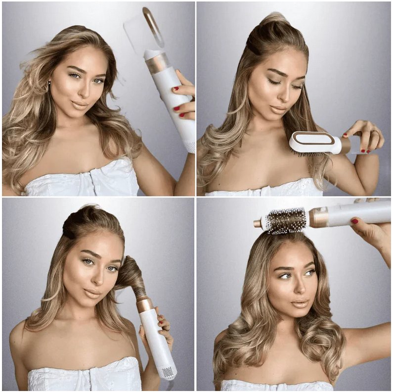 5-in-1 Hot Air Hair Styler with Interchangeable Attachments