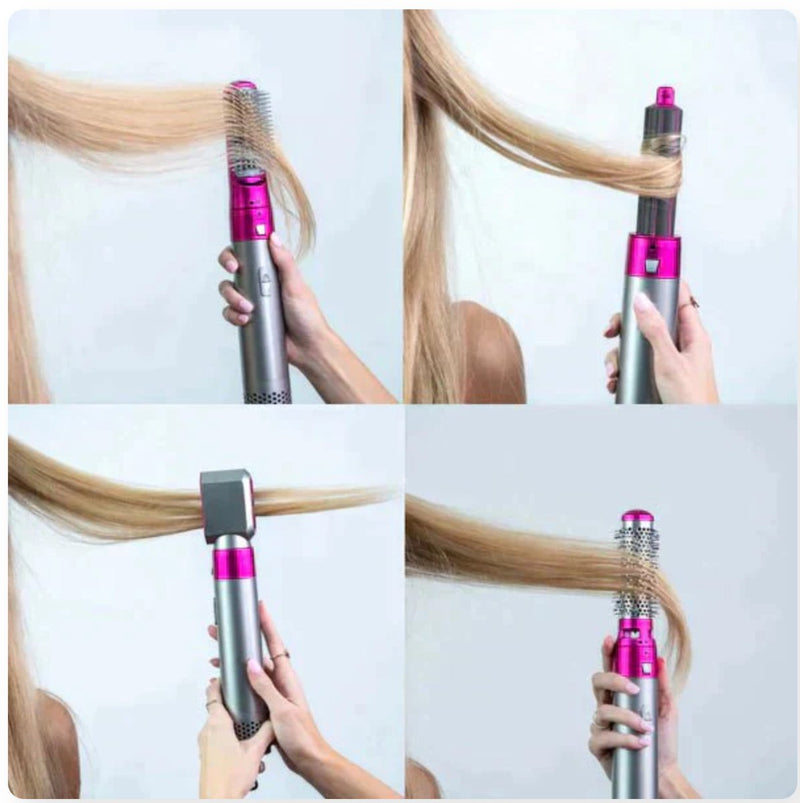 5-in-1 Hot Air Hair Styler with Interchangeable Attachments