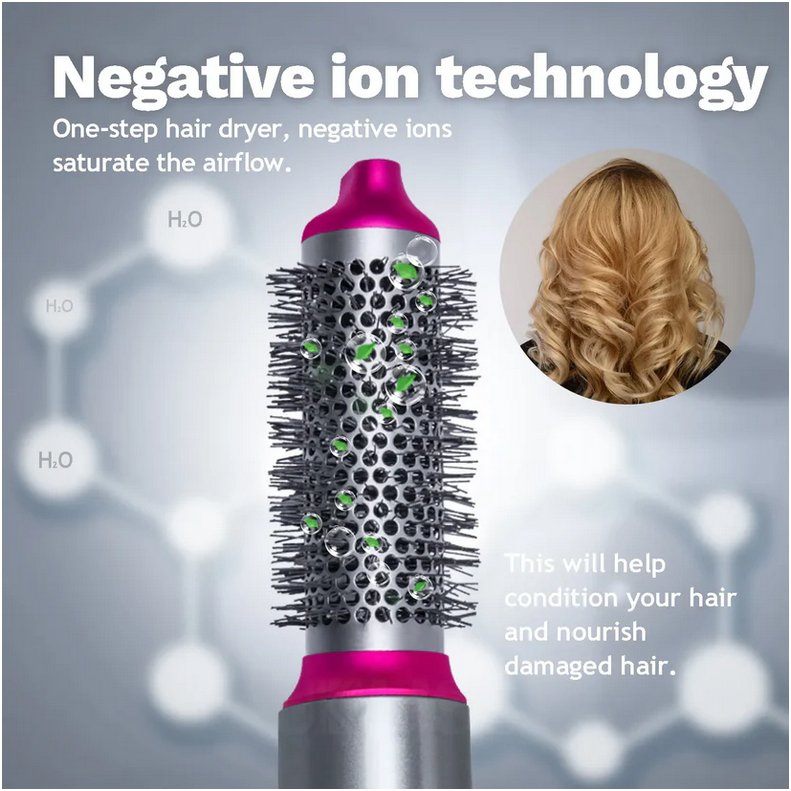 5-in-1 Hot Air Hair Styler with Interchangeable Attachments