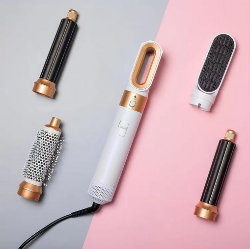 5-in-1 Hot Air Hair Styler with Interchangeable Attachments