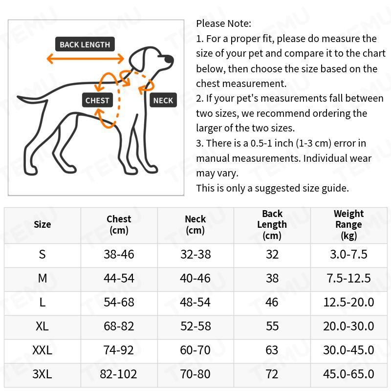 Dog coat with warm lining for various dog breeds for winter use