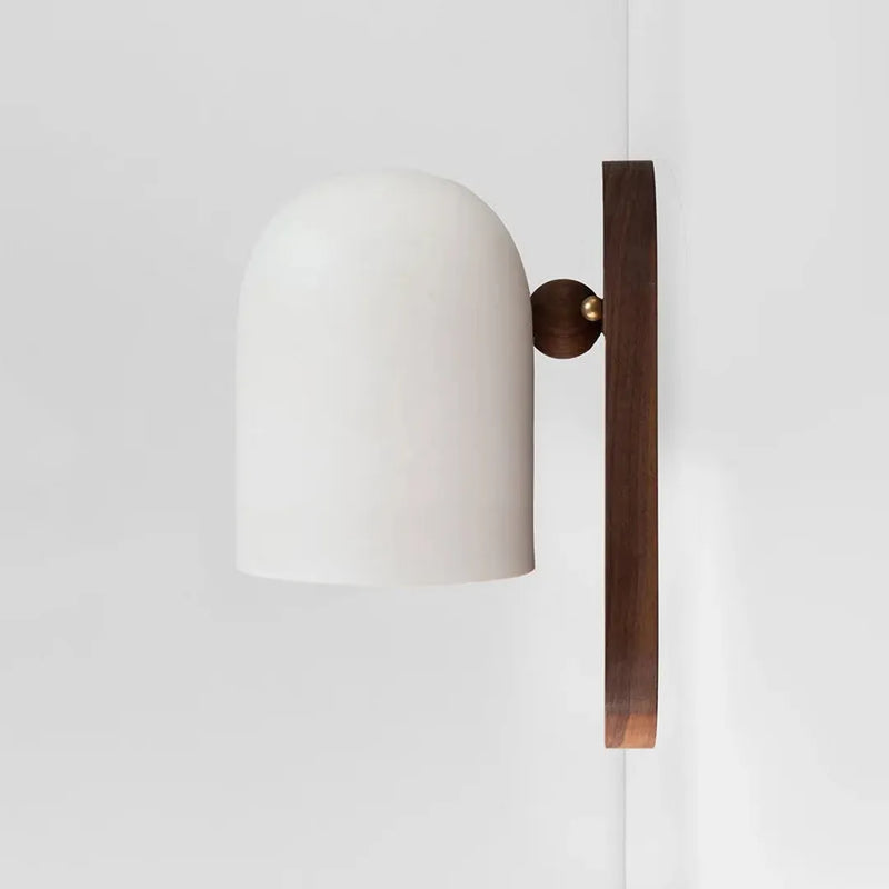 Walnut Wood LED Wall Lamp with Adjustable Colour Temperature