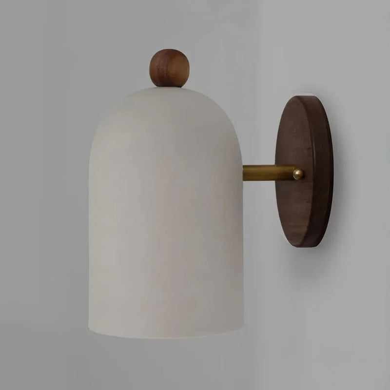 Walnut Wood LED Wall Lamp with Adjustable Colour Temperature