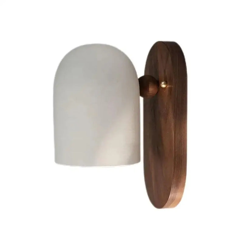 Walnut Wood LED Wall Lamp with Adjustable Colour Temperature